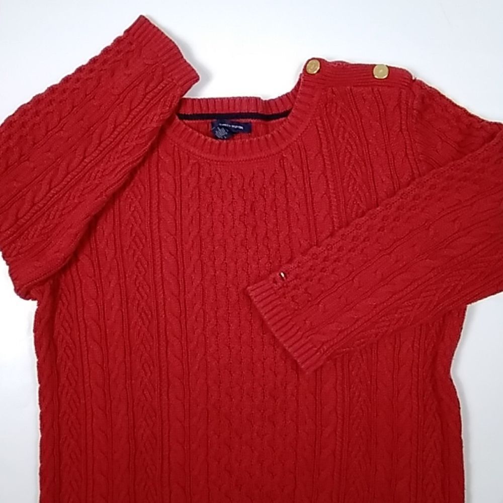 TOMMY HILFIGER WOMEN'S SWEATER BLOUSE SIZE L - Picture 2 of 15